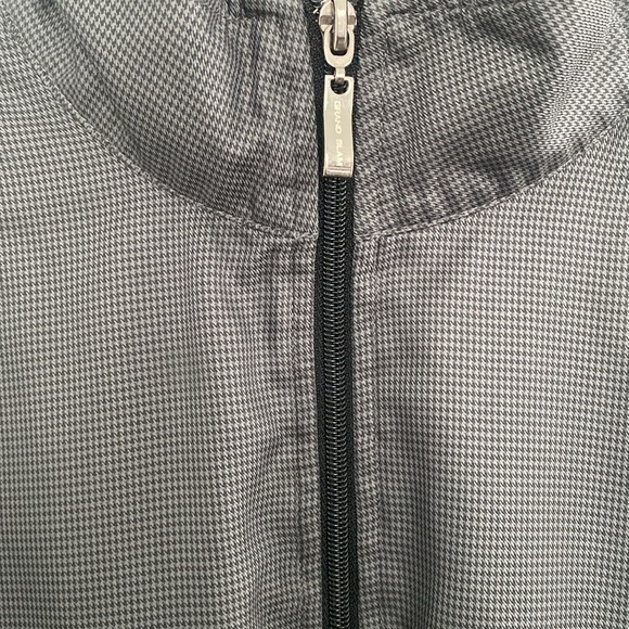 Grand Slam Golf Gray Houndstooth Pullover Zip Jacket Windbreaker - Picture 1 of 10